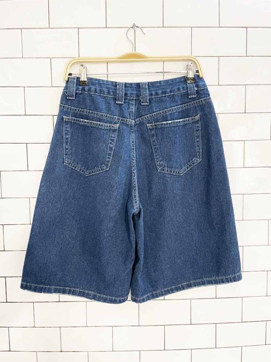 gaeity jeans baggy long denim shorts - good market thrift store