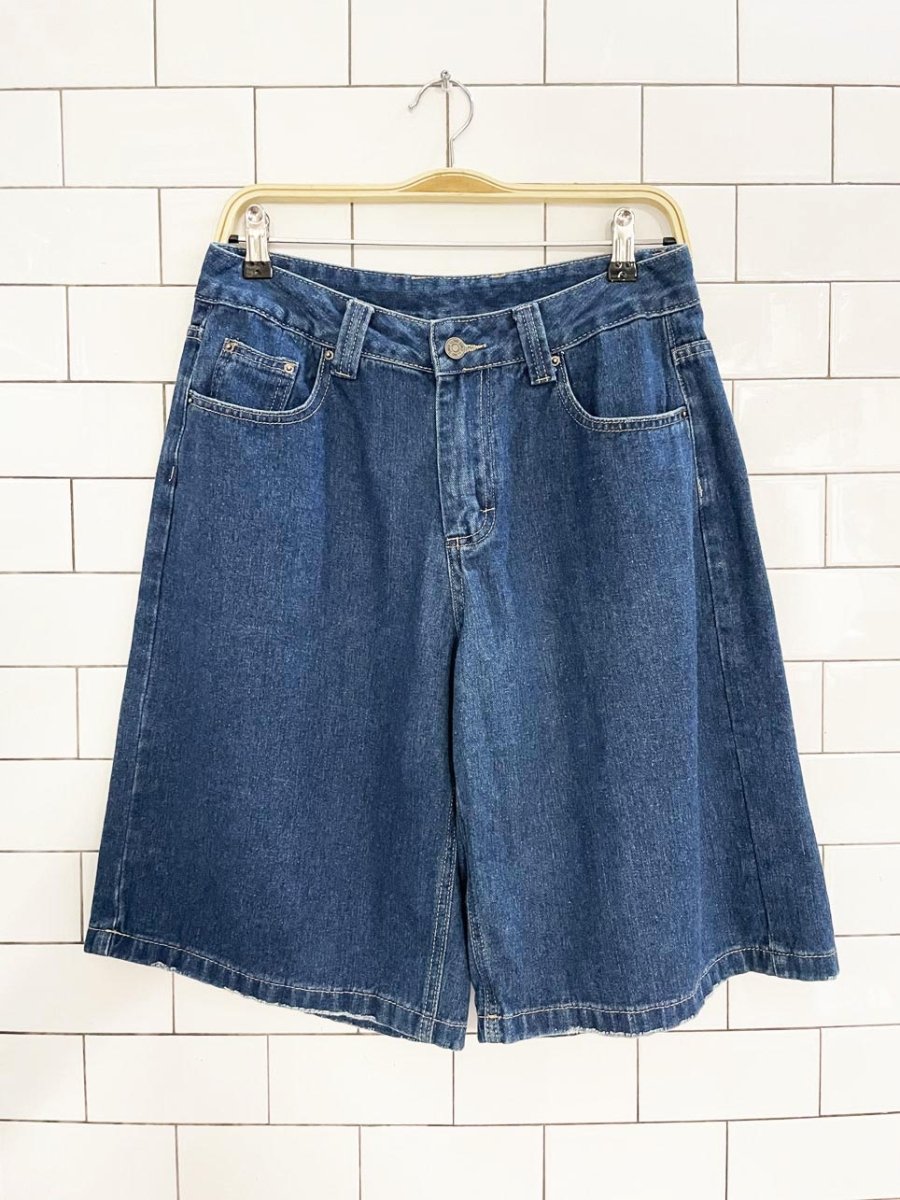 gaeity jeans baggy long denim shorts - good market thrift store