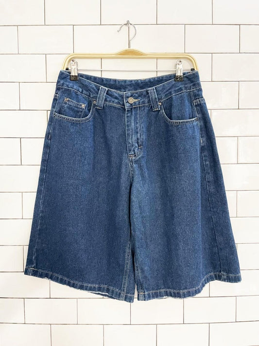 gaeity jeans baggy long denim shorts - good market thrift store