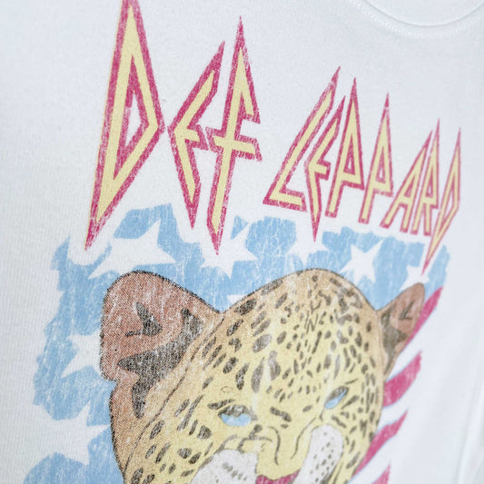 gap def leppard cropped tee