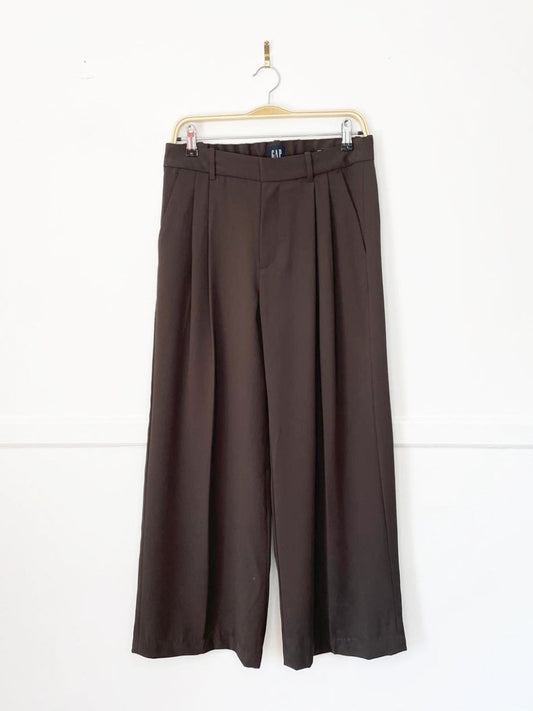gap 365 high rise wide leg pleated trouser - good market thrift store