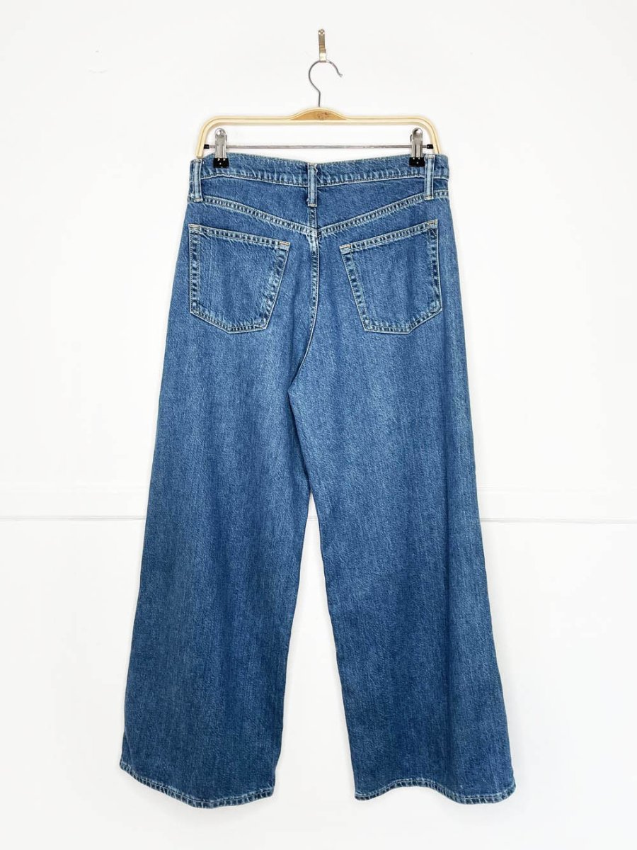 gap baggy mid rise ultra wide leg jeans - good market thrift store