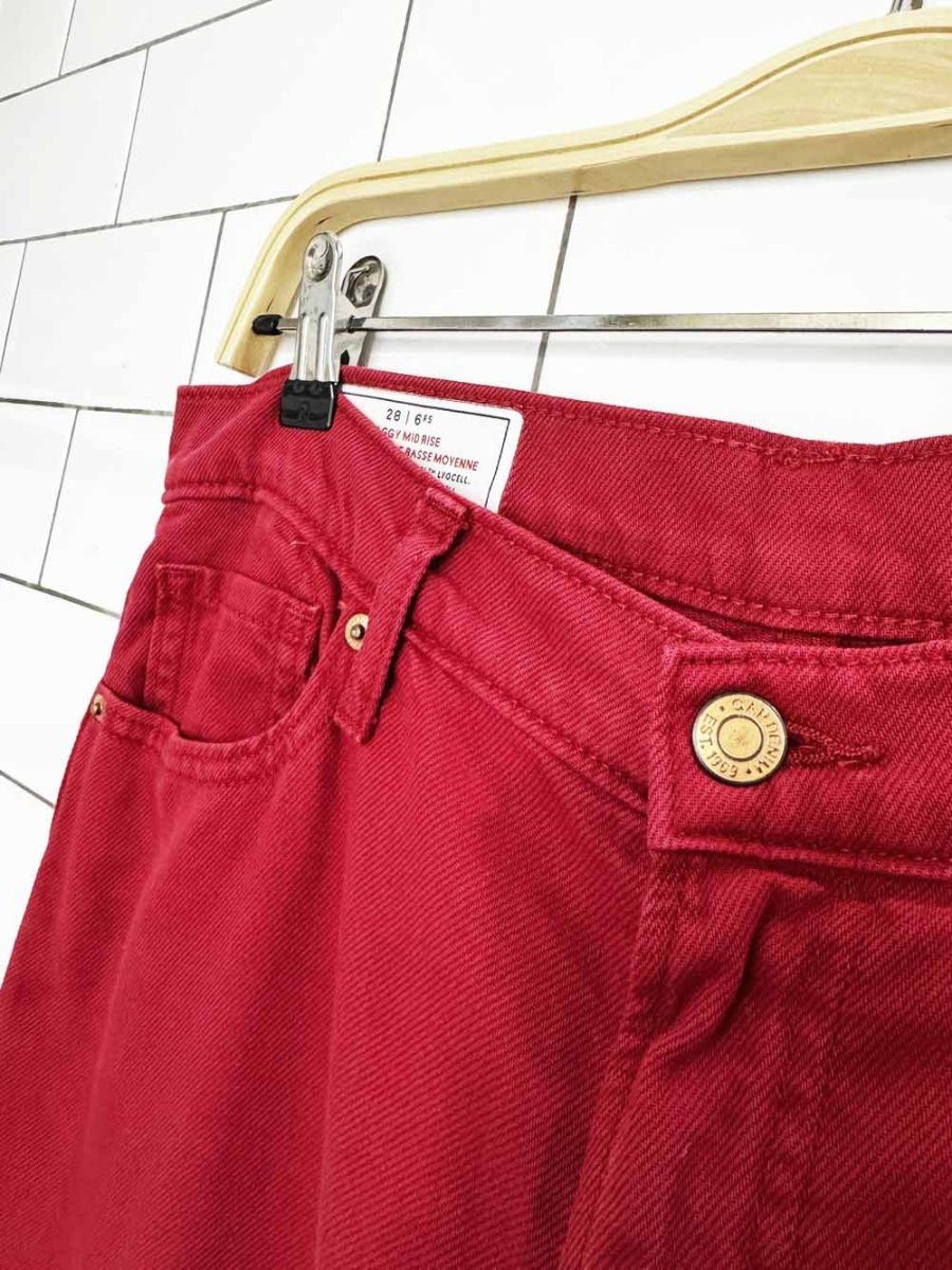 gap baggy mid rise ultra wide leg jeans - good market thrift store