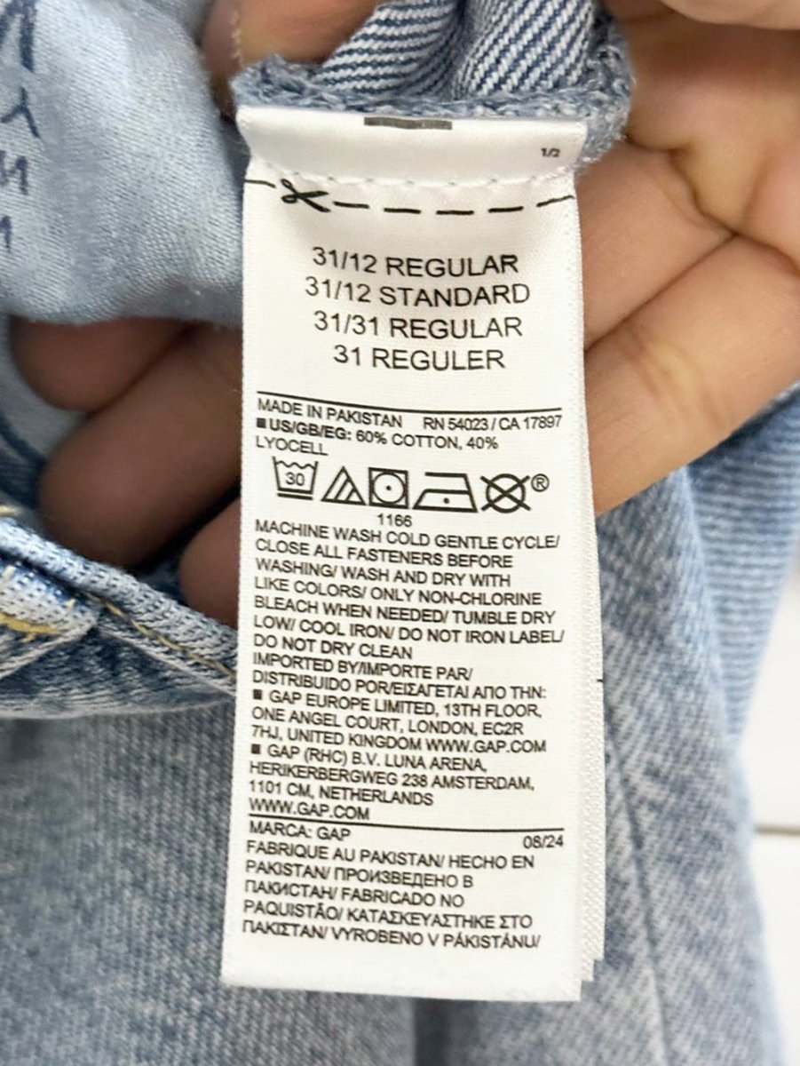 gap baggy mid rise ultra wide leg jeans - good market thrift store