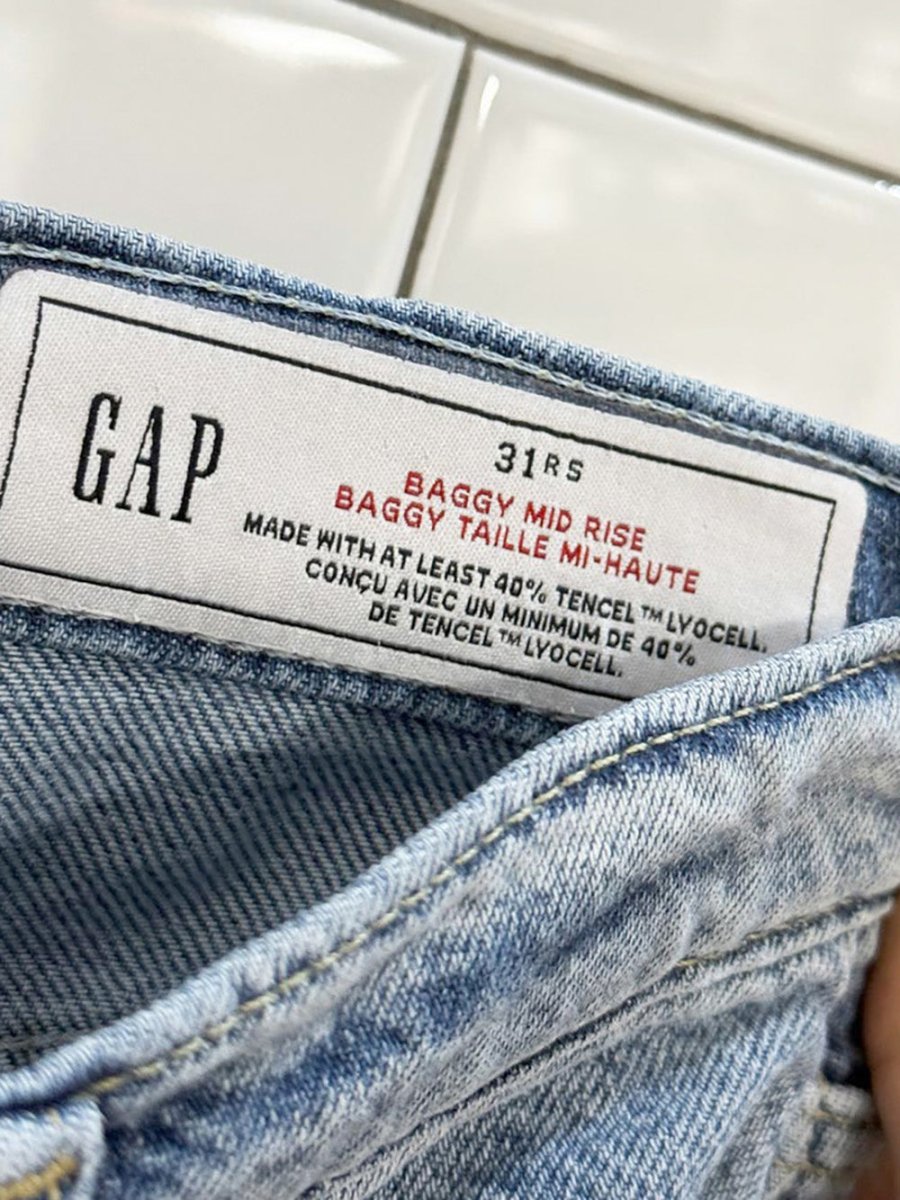 gap baggy mid rise ultra wide leg jeans - good market thrift store