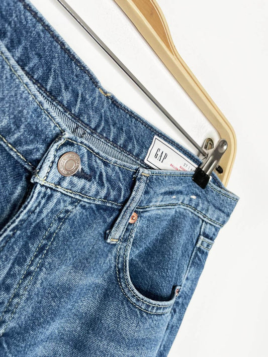 gap baggy mid rise ultra wide leg jeans - good market thrift store