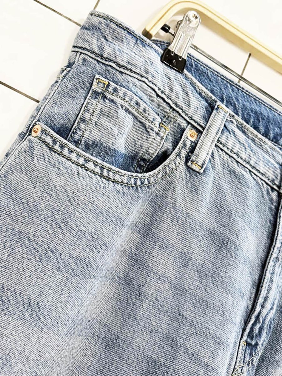 gap baggy mid rise ultra wide leg jeans - good market thrift store
