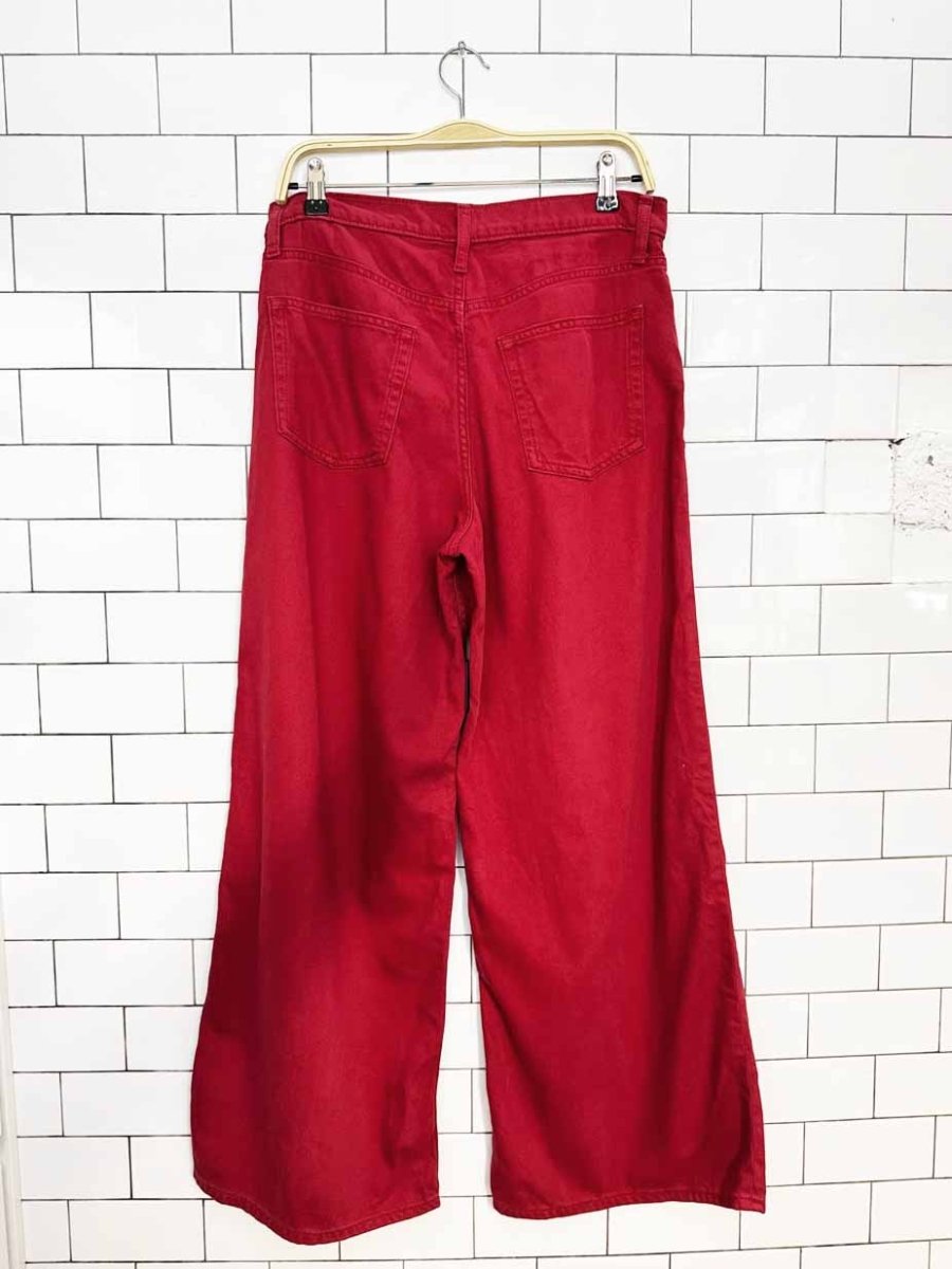 gap baggy mid rise ultra wide leg jeans - good market thrift store