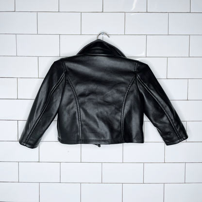 baby gap faux leather biker jacket - size 18-24M