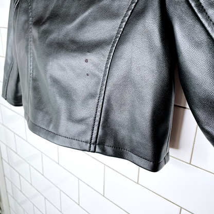 baby gap faux leather biker jacket - size 18-24M