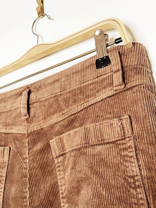 gap chunky cord wide leg flat front trousers | tall - good market thrift store