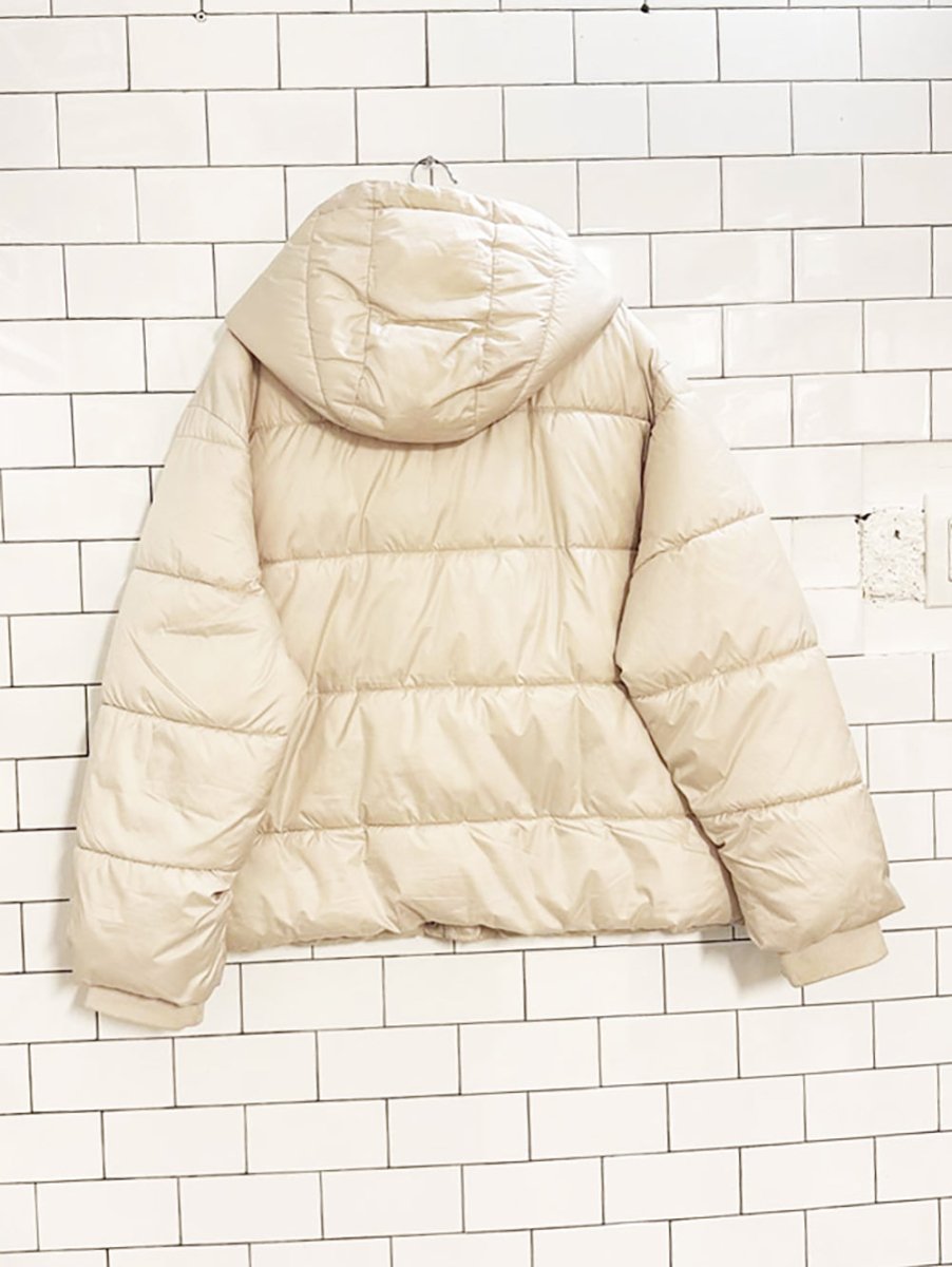 gap coldcontrol max water resistant hooded puffer jacket - good market thrift store