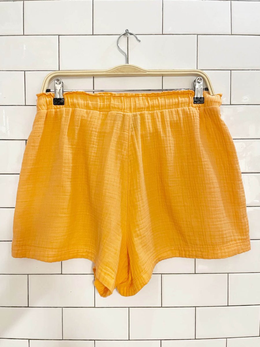 gap gauze cotton creamsicle lounge shorts - good market thrift store
