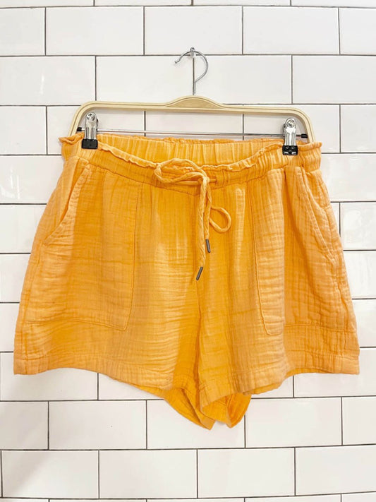 gap gauze cotton creamsicle lounge shorts - good market thrift store