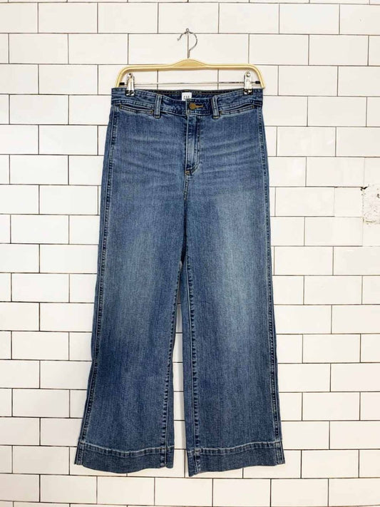 gap high rise wide leg crop soft jeans - good market thrift store