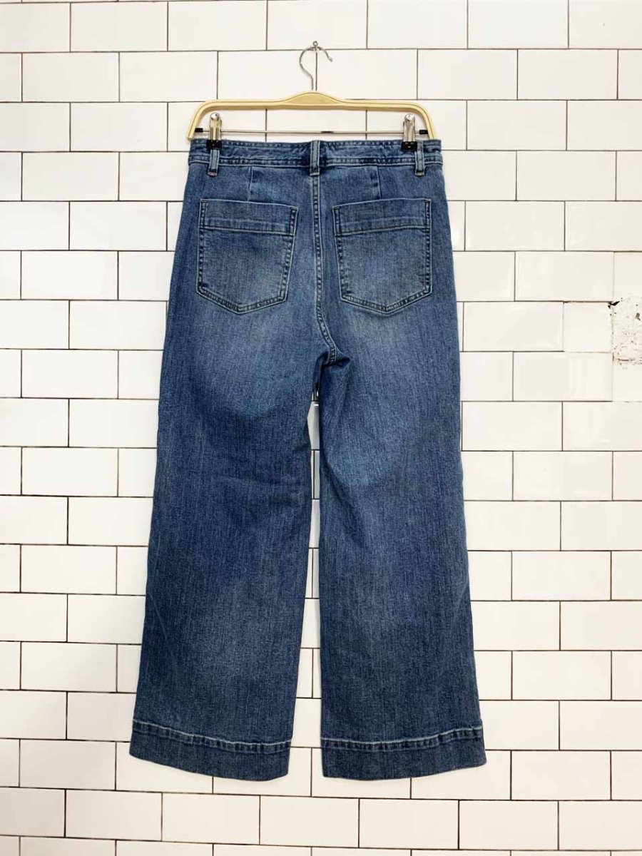 gap high rise wide leg crop soft jeans - good market thrift store