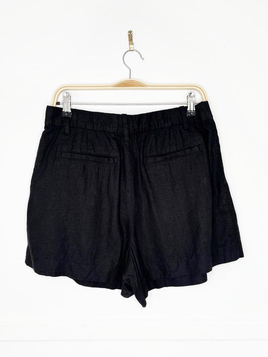 gap linen - blend 365 high rise pleated short - good market thrift store