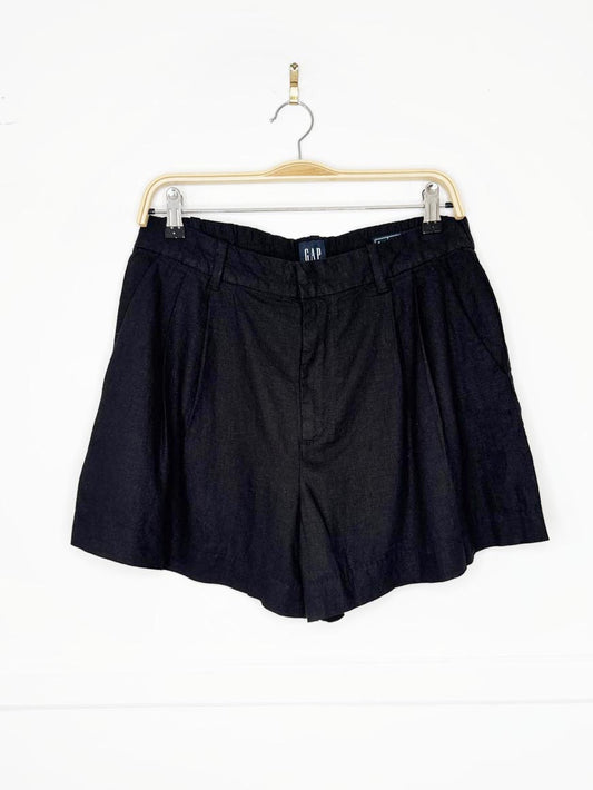 gap linen - blend 365 high rise pleated short - good market thrift store