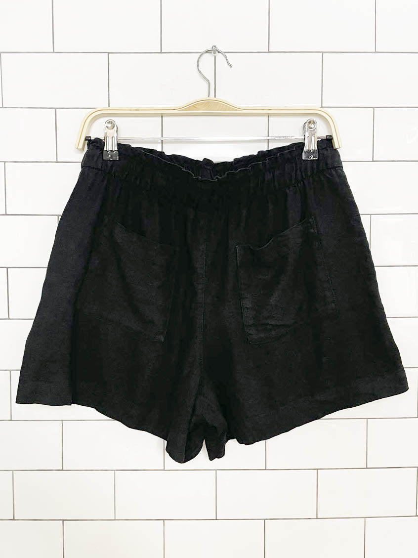 gap linen-blend high rise casual shorts - good market thrift store