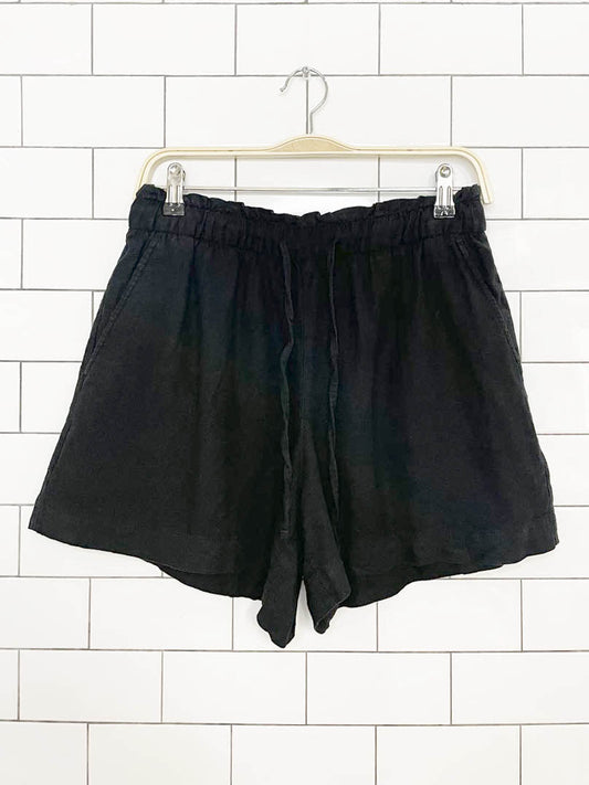 gap linen-blend high rise casual shorts - good market thrift store