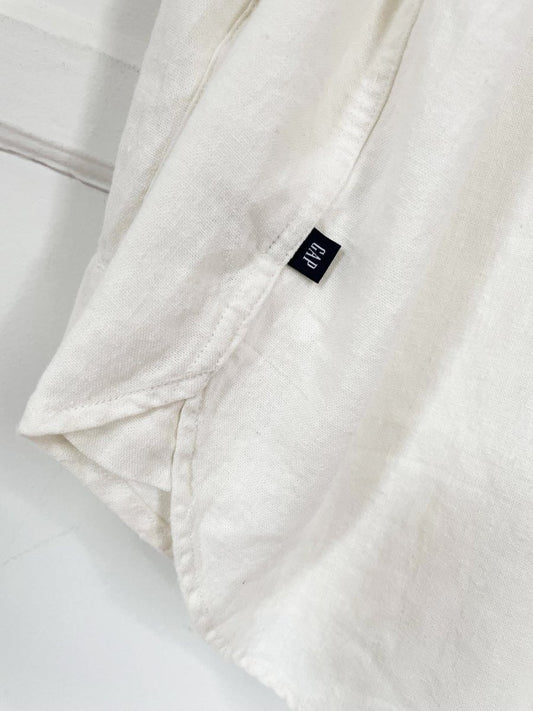 gap linen-blend soft sporty prep full button shirt - good market thrift store