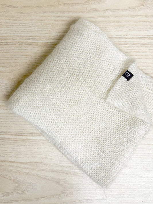 gap mohair - blend soft knit scarf - good market thrift store
