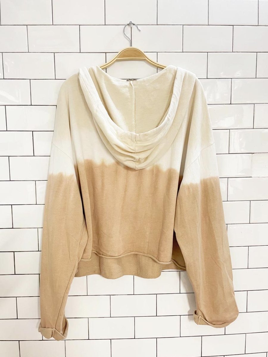 gap tie dye boxy oversized v - neck beach hoodie - good market thrift store