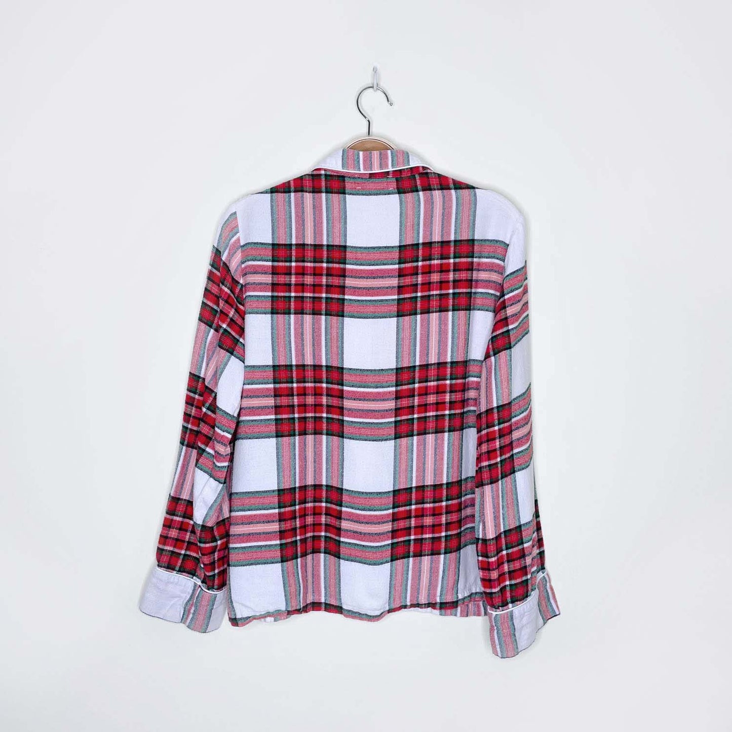 love by gap holiday plaid flannel pj set - size small