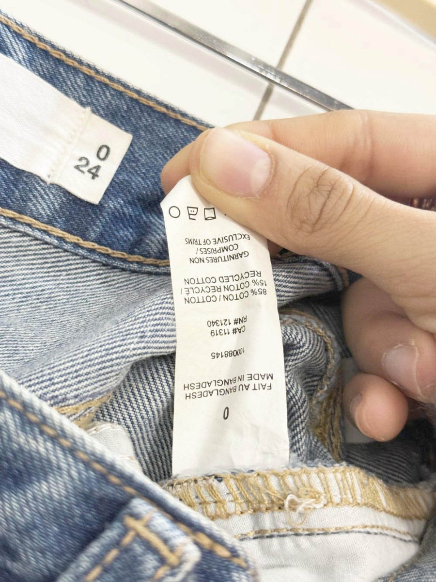 garage bermuda style skater long denim shorts - good market thrift store