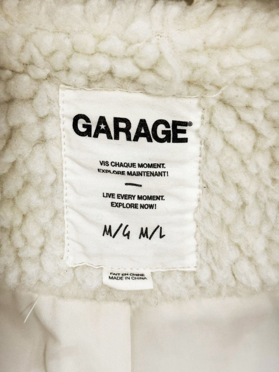 garage oversized sherpa teddy coat - good market thrift store