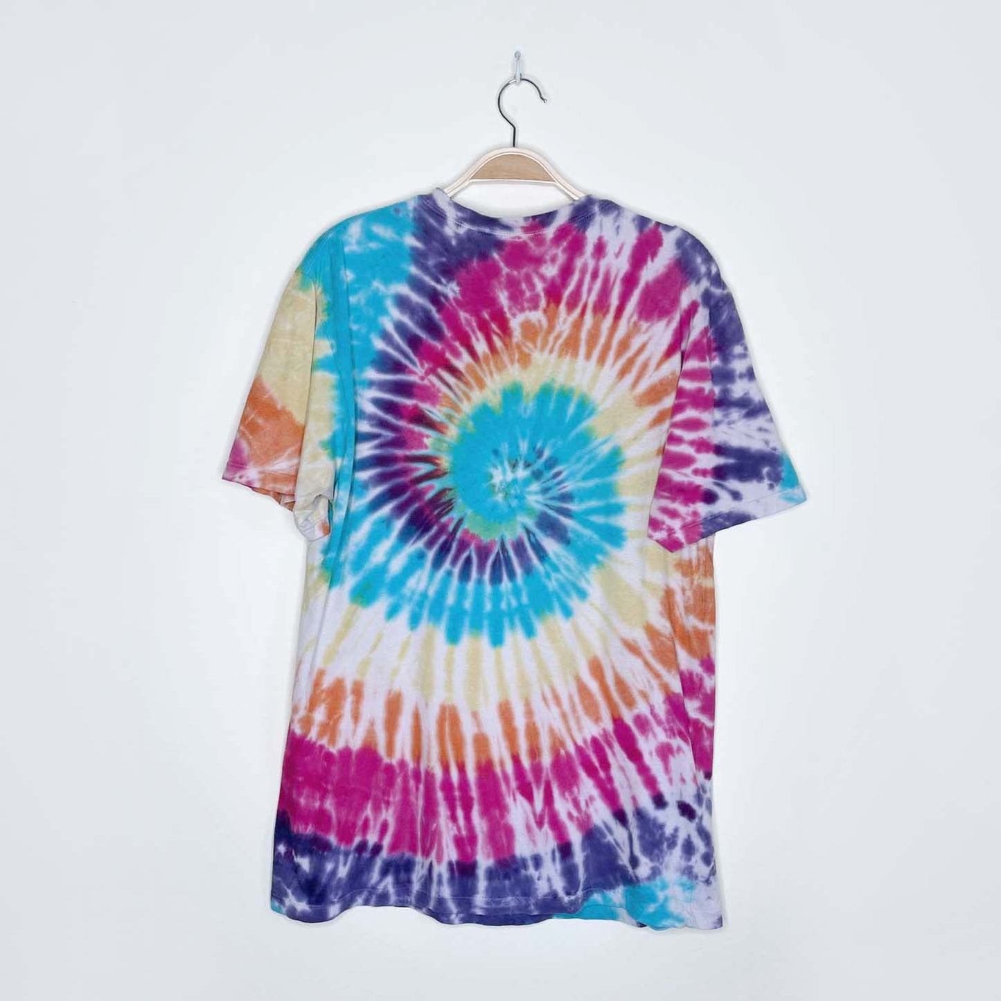 grateful dead 2021 liquid blue tie dye teddy bear tee - size medium