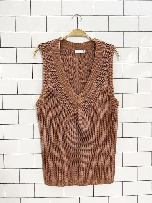 gentle fawn chunky knit vest top - good market thrift store