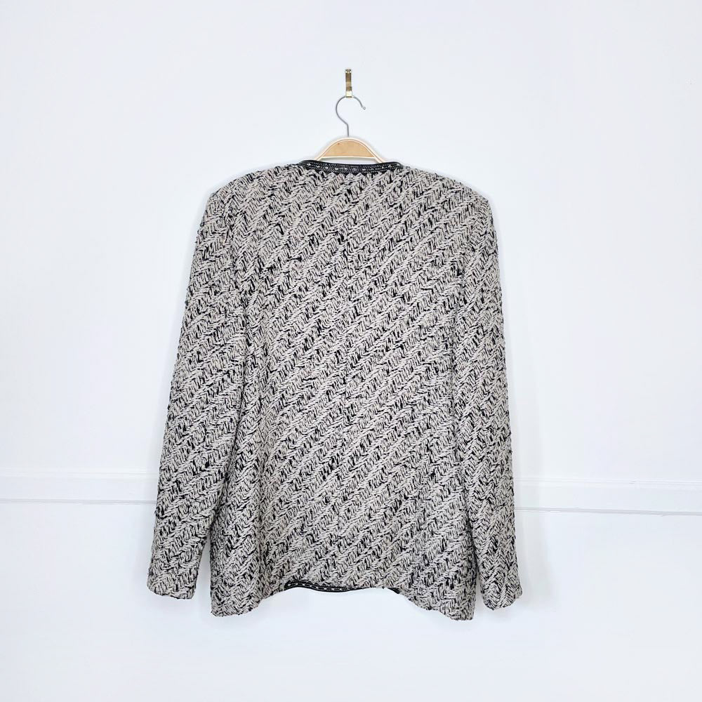 vintage gianfranco ferre silk tweed blazer jacket