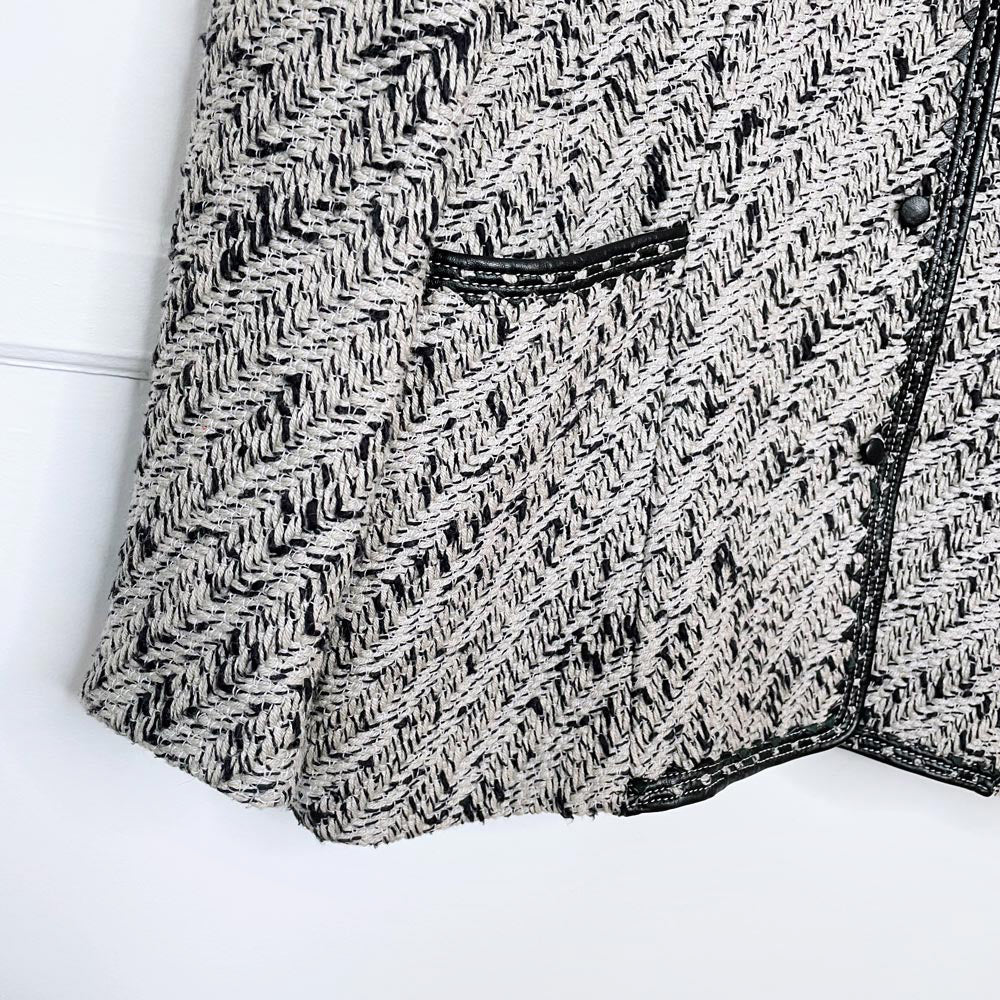 vintage gianfranco ferre silk tweed blazer jacket