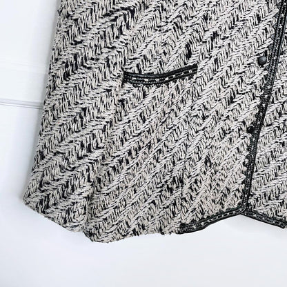 vintage gianfranco ferre silk tweed blazer jacket