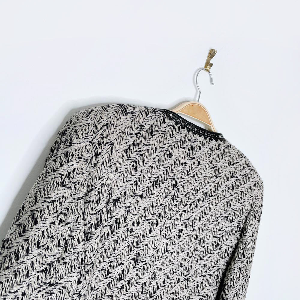 vintage gianfranco ferre silk tweed blazer jacket