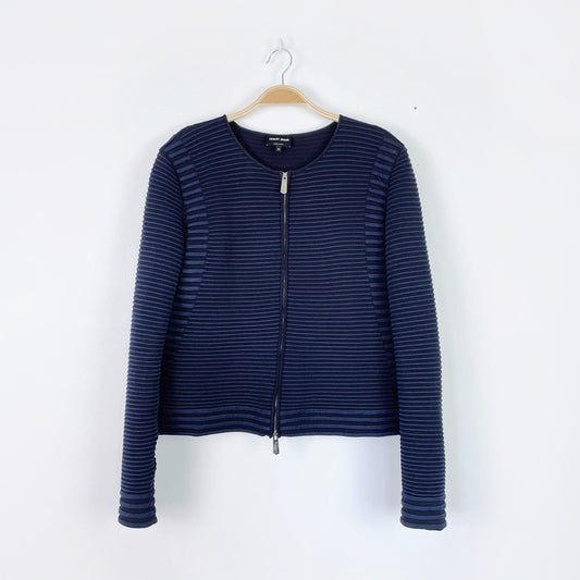 giorgio armani ribbed cardigan jacket