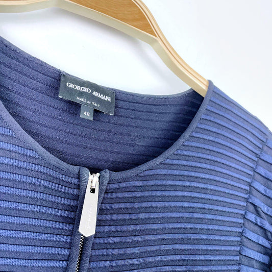 giorgio armani ribbed cardigan jacket