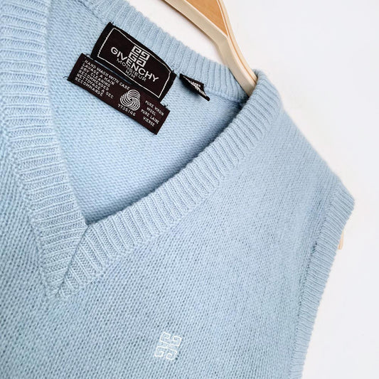 vintage 70s givenchy knit wool vest