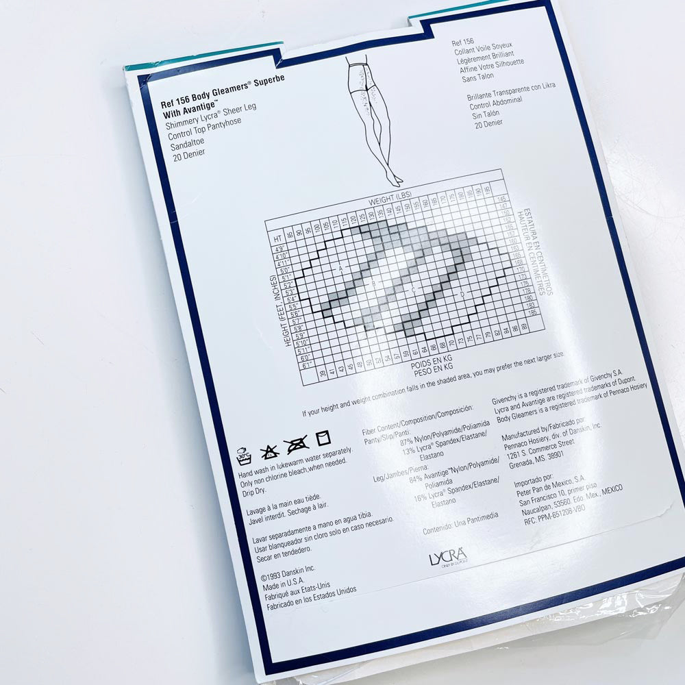 nwt vintage givenchy body gleamers shimmery tights