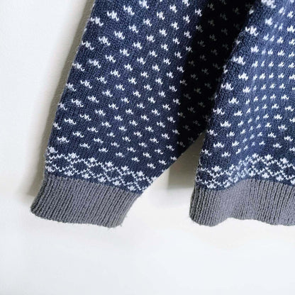 vintage great lakes country reindeer knit cardigan - size medium