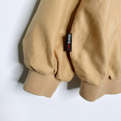 vintage 00s roots golf 1/4 zip pullover windbreaker