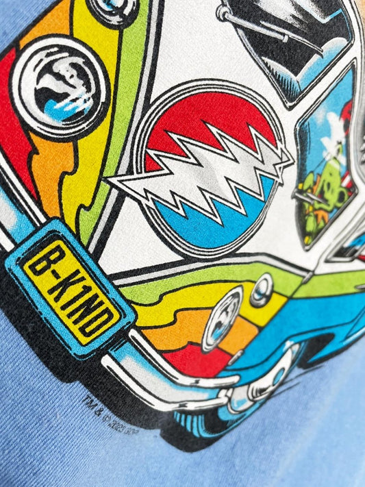 grateful dead 2023 hippie bus summer tour band tee | liquid blue - good market thrift store