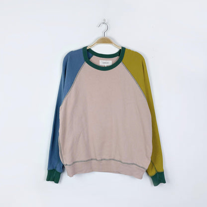 the great colorblock oversized college crew - size 1