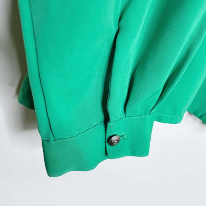 vintage nonpareil western holiday gold trim button down - size xl