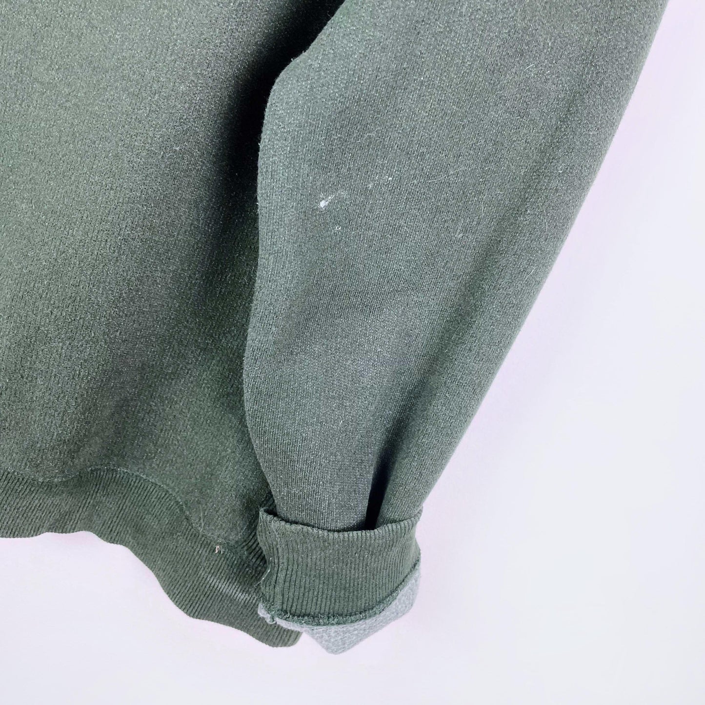 vintage roots green distressed logo crew - size xxl