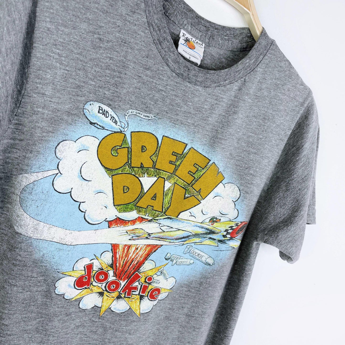 vintage 90s green day dookie tour tee