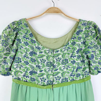 vintage 60s mod empire waist formal dress