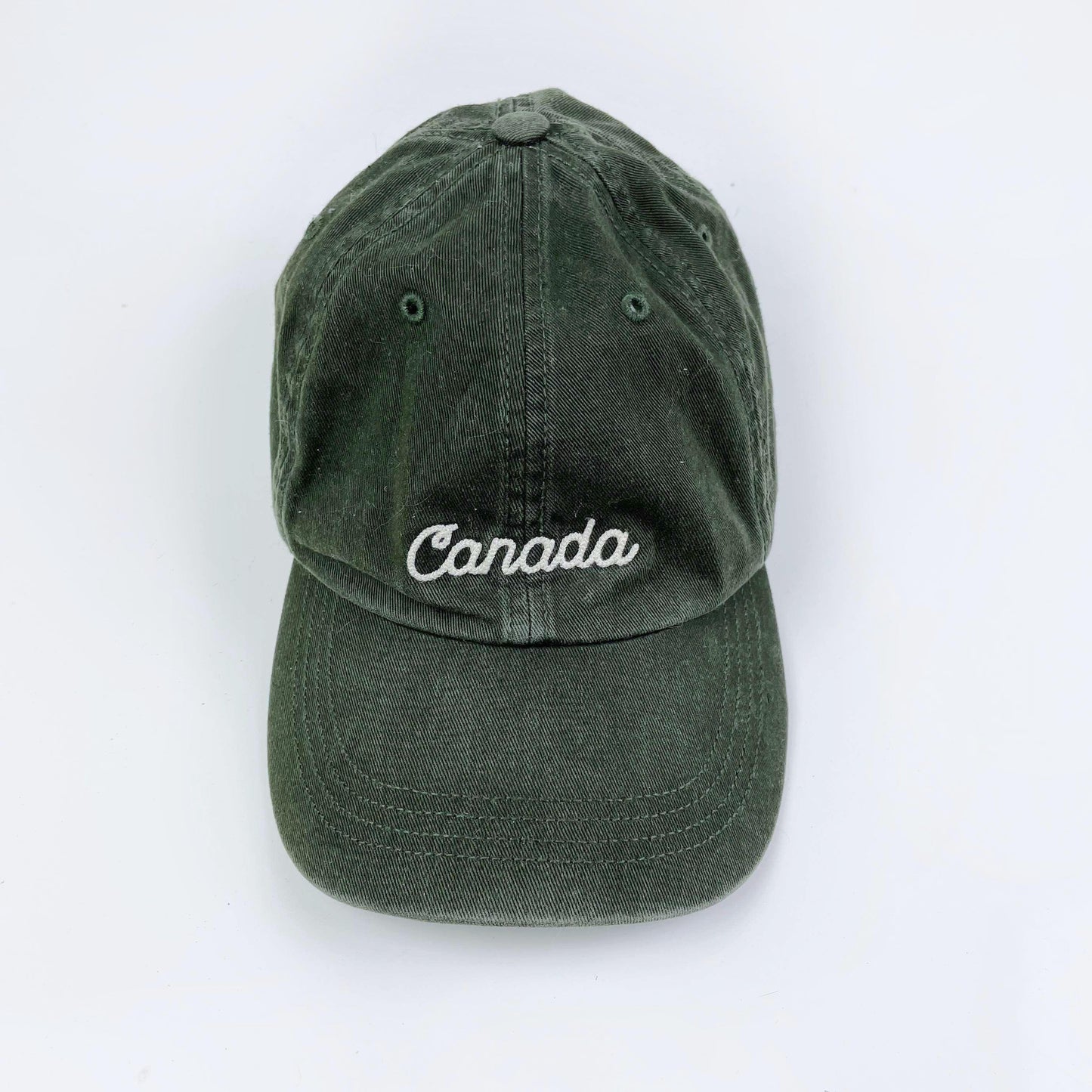roots green canada cotton baseball cap - one size