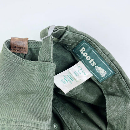 roots green canada cotton baseball cap - one size